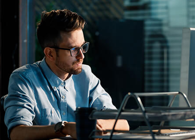 Cybersecurity professionals at work